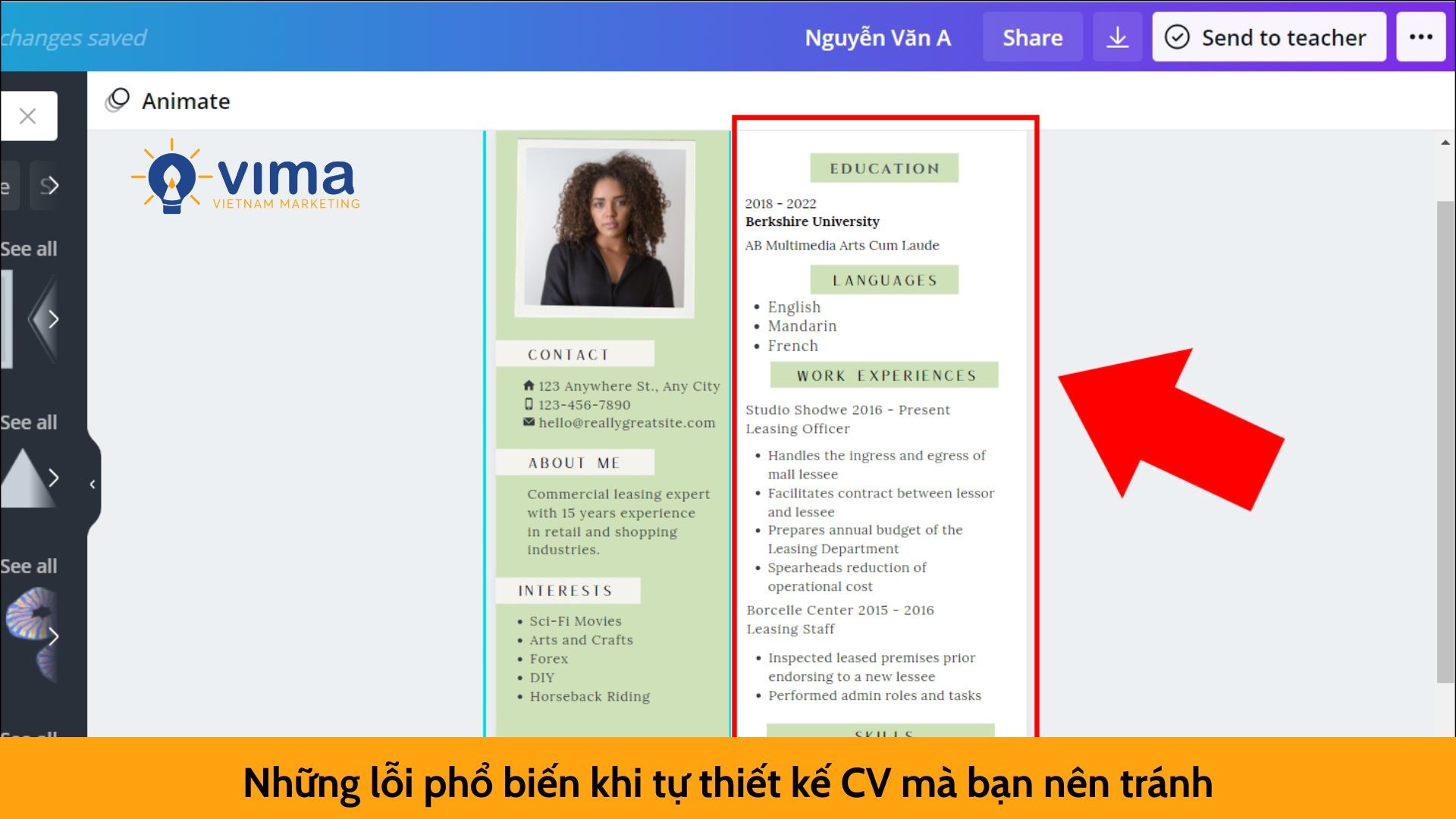 Những lỗi phổ biến khi tự thiết kế CV mà bạn nên tránh